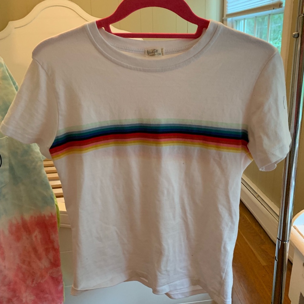 Brandy Melville Popular Rainbow Tee